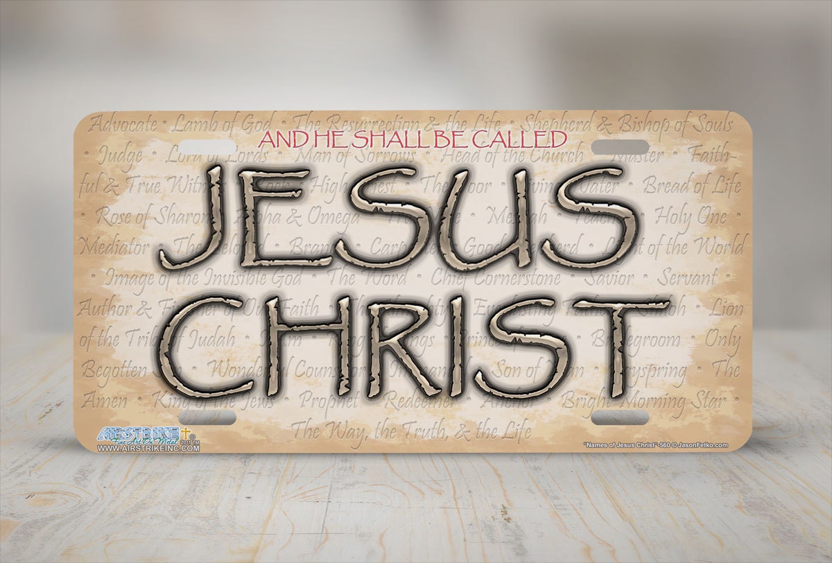 Christian License Plate Christian Front Car Tag Christian