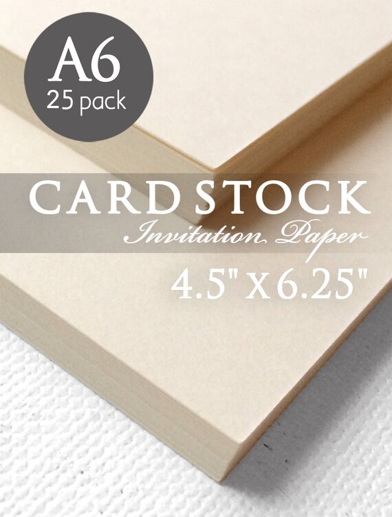 Ivory Cardstock Paper 25 Pack Ivory Off White Cardstock