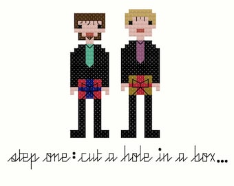 D*ck In A Box SNL Cross Stitch Pattern INSTANT DOWNLOAD