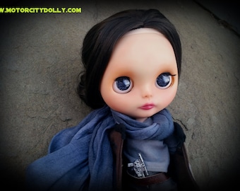 Jyn Erso Custom OOAK Blythe Doll by Sandra Coe (Custom #34) Star Wars Rogue One Art Doll 12" Figure