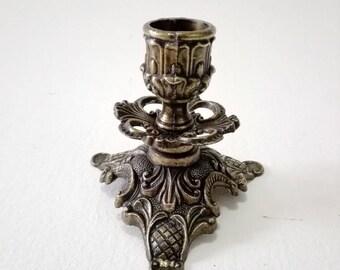 Italian vintage, candlestick, candlestick holder, brass candleholder, vintage brass, brass decor, vintage candleholder, made in Italy, brass