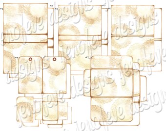 Stack the Pages Printable Mini Album Doily & Plain Templates