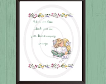 Mother Daughter Wall Art Decor Prints/(2 sizes)Mothers Day Print/Mother Appreciation print/Family wall decor/Family Wall Art/Mom Hugging