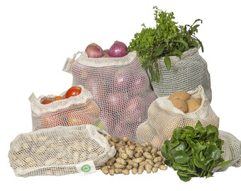 Organic Cotton Mesh Produce Bags