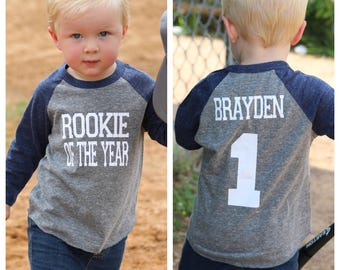 Rookie of the year birthday shirt,Baseball birthday shirt, boys birthday shirt, baseball birthday party, 1st birthday shirt, first birthday