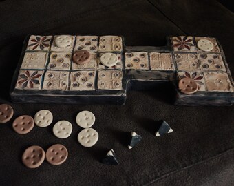 Royal Game of Ur - Ur Game, wooden board game, handmade board game, ancient game, sumer game, strategy game, rustic, British Museum, History