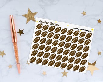 American Football Planner Stickers, Football Stickers, Sport Stickers, Vinyl Stickers