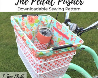 SEWING PATTERN The Pedal Pusher Bike Basket Liner PDF Digital Download