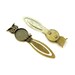 5 medium cabochon 20mm bronze decor bookmark OWL