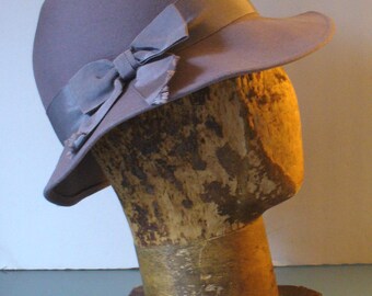 Vintage Pappagallo Wool Brimmed Hat