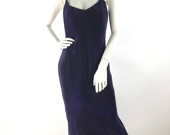 Vintage prom dress/ 80s prom maxi dress