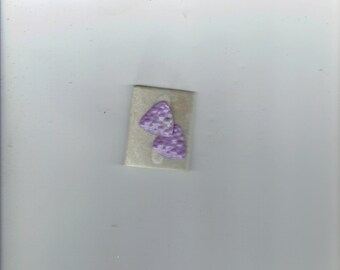 cute little purple earrings 1980's