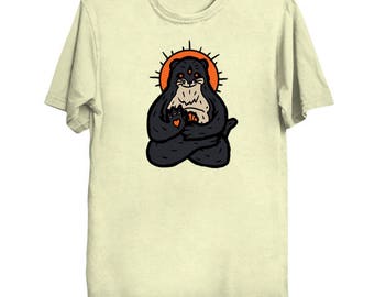 Spirit Animal Otter Ringspun cotton T-shirt, multiple color options available