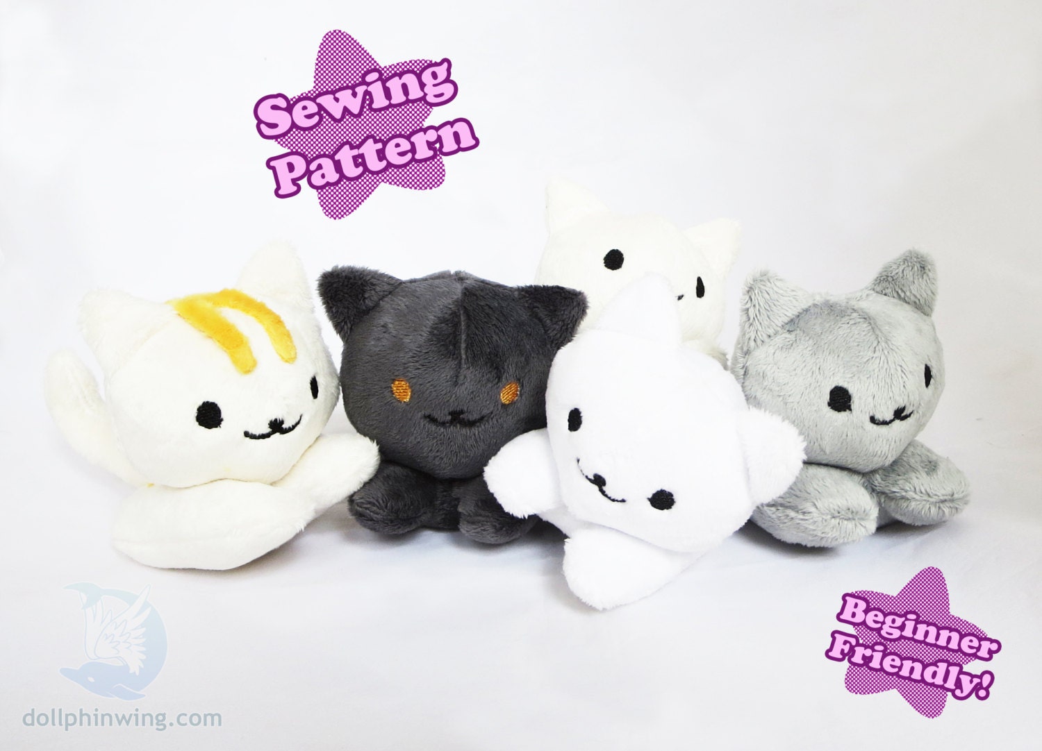 chibi cat plush