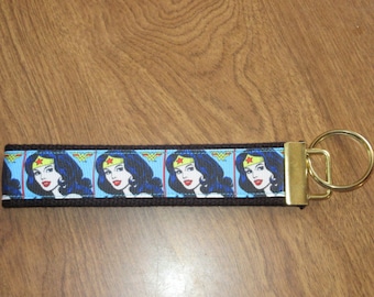 Wonder Womanwristlet key fob holder key chain