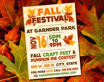 Custom Fall Festival Invite
