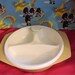 Vintage 3 Sectioned Warming Baby Dish W/Suction Cup