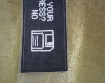 Handmade cross stitched bookmark *Save*