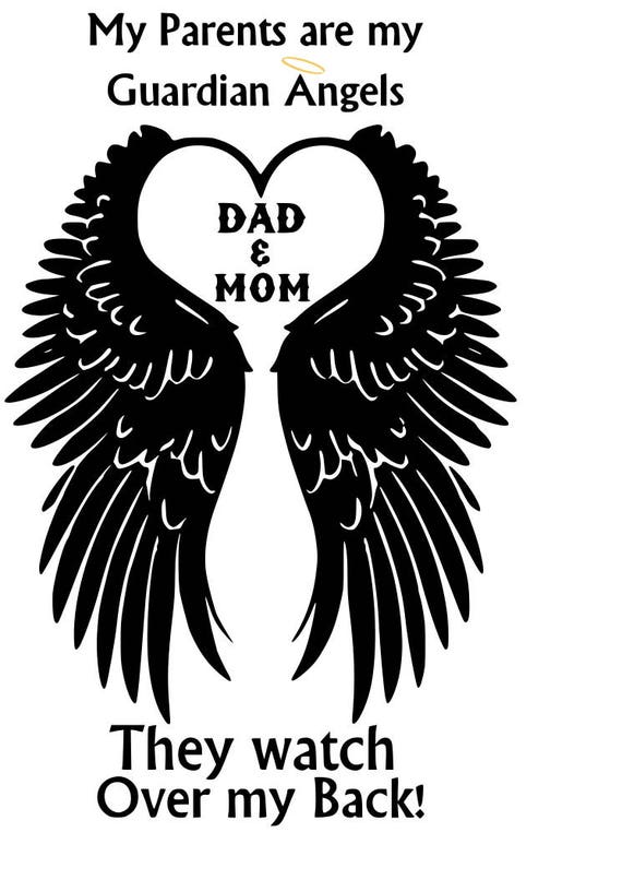 Download My parents are my guardian angels SVG File Quote Cut File