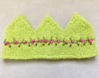 Felted Wool Crown Birthday Dress Up Waldorf