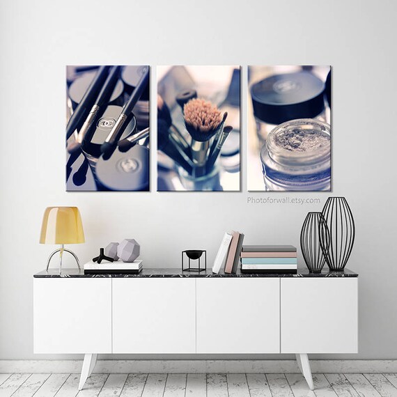 Chanel bathroom set/blue Chanel photography/makeup bathroom