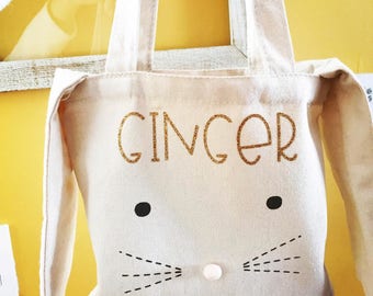Canvas Personalized Bunny Bags
