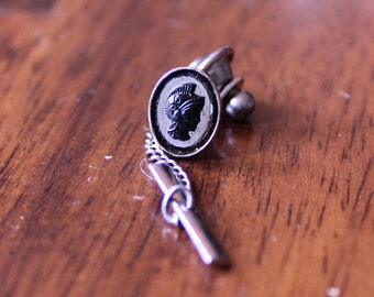 Vintage Tie Tack, Soldier Tie tack, head tie tack