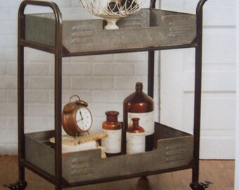 Two Tier Rolling Serving Cart