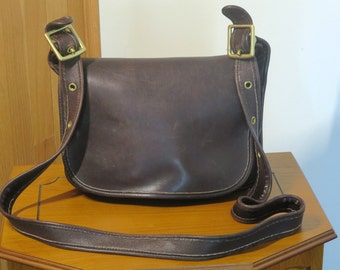 Dads Grads Sale Coach Patricia's Legacy Bag Brown ( Mahogany) Leather Brass Hardware With 50 Inch Strap No 9941-VGC Made in U.S.A.