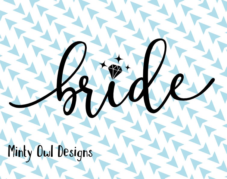 Download Cricut SVG Bride SVG Cut File Diamond Ring Bride To Be