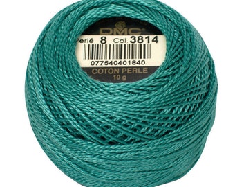 DMC 3814 Perle Cotton Thread | Size 8 | Aqua Marine