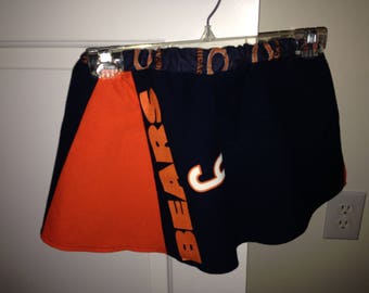 Chicago Bears Upcycled T-Shirt Skirt - Youth Size 5