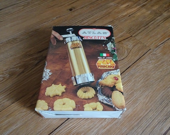 Vintage Atlas Marcato Biscuits Cookie Maker Press | Cookie Press | Pastry Tool | Vintage Bakery | Sugar Cookies | Pastry Filler | Bismarks