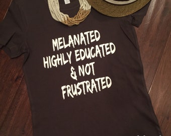 MELANATED and Educated tee
