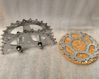 Bike Gear Coaster set with Bike Gear Holder