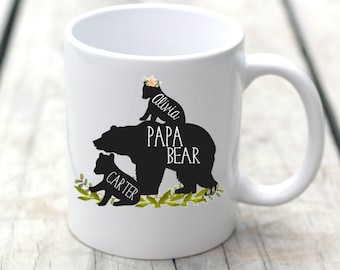 Papa Bear, Papa Bear Mug, Baby Bear, Bear with Cubs Mug, New Parent Gift, Dad Mug, Coffee Mug, Father's Day Mug, Dad Coffee Mug, Custom Mug