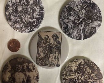 Large Albrecht Dürer pins/buttons