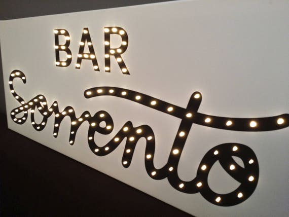 Light up BAR sign Bar sign personalized Light up sign