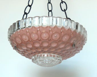 Pink glass garden art bird feeder, glass bird feeder, glass garden art, garden bird feeder, bird feeder, pink bird feeder, pink garden art