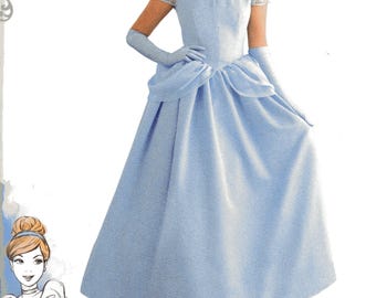 CINDERELLA Simplicity Disney PRINCESS Pattern 8491 Misses Sizes 6 8 10 12