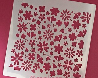hippie stencil etsy