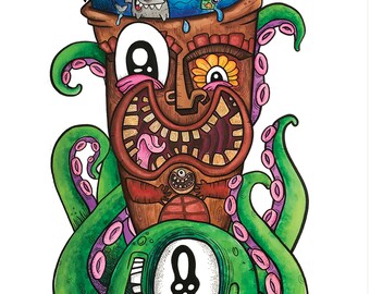 Tiki Beach Party by Carson Smith