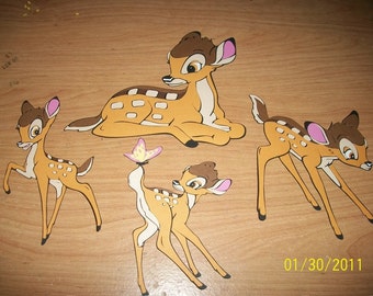 Bambi die cuts - set of 4