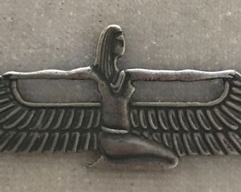 Sterling Goddess Isis Pendant Neckace