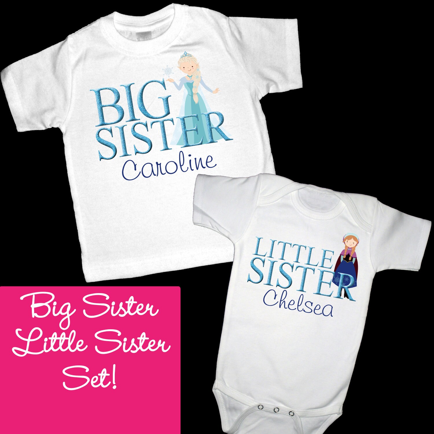 personalized big sister little sister shirts