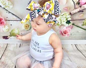 Aztec Corduroy Headwrap- Headwrap, Aztec Head Wrap Baby Head Wrap Baby Headwrap Head Wrap Big Bow Headwrap Toddler Headwrap Girls Headwrap