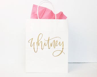 Personalized Gift Bags, Bridesmaid Gift Bags, Wedding Gift Bags, Bridal Shower Gift Bag, Bachelorette Party Bags, Welcome Bags, Custom Bags