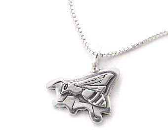 Handmade Honey Bee Sterling Silver Charm