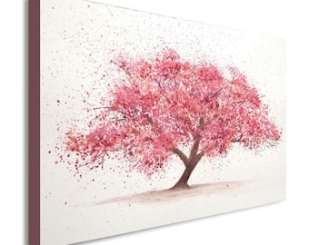 Cherry Tree Blossom Canvas Wall Art Print - Various Sizes
