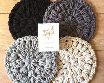 Luxurious Round Crochet Washcloth Facecloth